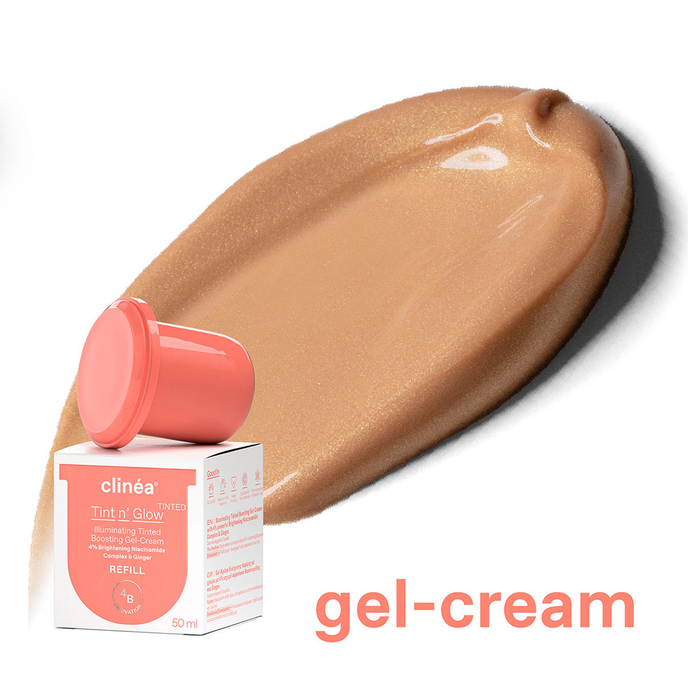 CLINEA - TINT N' GLOW Illuminating Tinted Boosting Gel-Cream (refill) - 50ml